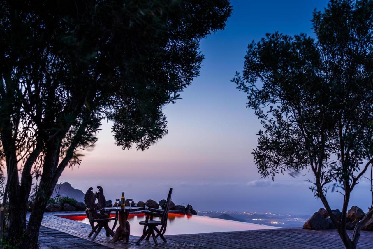 Historic Canarian House, Private Heated Infinity Pool, Bbq, Wifi + Panoramic Ocean Views Arona  Ngoại thất bức ảnh