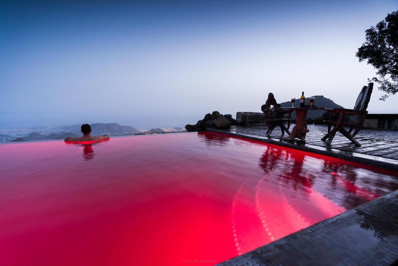 Historic Canarian House, Private Heated Infinity Pool, Bbq, Wifi + Panoramic Ocean Views Arona  Ngoại thất bức ảnh